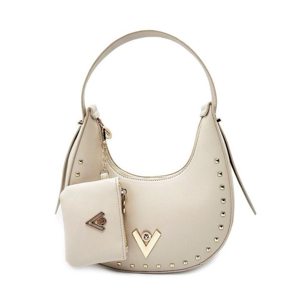 Valentino Orlandi Top Handle Shoulder Handbag with “v” emblem